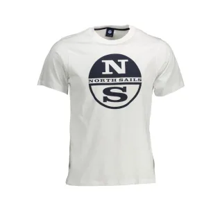 Kompass-Logo T-Shirt mit kurzem Arm und Rundhalsausschnitt