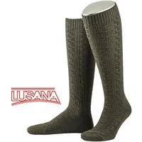 Lusana Trachtensocken Trachtenkniestrümpfe