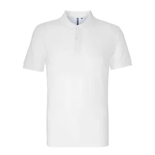 Asquith & Fox Herren Bio-Poloshirt in klassischer Passform (Weiß)