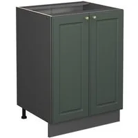Vicco Unterschrank Fame-Line, Grün-Gold Landhaus/Anthrazit, 60 cm ohne Arbeitsplatte (1-St)