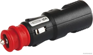 HERTH&BUSS Stecker, 1-polig, 16A,12-24V,mit Sicherung,LED grün - 51306063