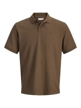 JACK&JONES - JJEAUSTIN POLO SS NOOS Cocoa - Gr. - XL