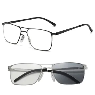 Retro Photochromic Reading Glasses Anti-blue Light HD Lightweight Business Casual Presbyopia Glasses for Men Women