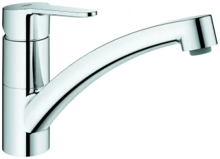 GROHE EH-Spültischbatterie BauEco 31680 flacher Auslauf GROHE ZERO chrom, 31680000 31680000