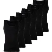 BOSS Unterhemd Herren Unterhemd 6er Pack Baumwolle (Packung, 6er Pack)