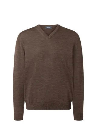 MAERZ Muenchen - Pullover V-Ausschnitt 1/1 Arm field brown - Gr. - 58