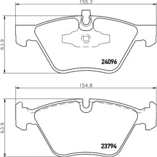 Hella Bremsbel?ge vorne BMW 1er E81 3er E90