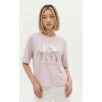 ONLY Kurzarmshirt ONLFREE MAYA S/S PRINT TOP BOX JRS Materialmix, regular fit, Rundhals