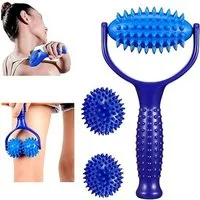 feinlux Massageroller Massageroller 3 StüCke MassagebäLle Massage Roller, Set, Massageroller mit Noppen, 2+1Multifunktionaler Massage Roller