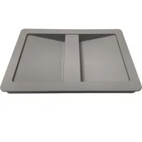 Hailo Einbaumülleimer Deckel 1068589 hellgrau 209x240x25mm, für Inneneimer 7 8,5 10 Liter in Einbau-Abfallsammlersystem