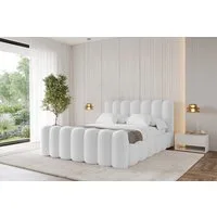 ALTDECOR Polsterbett SENA-Z (Polsterbett mit Bettkasten und Lattenrost, Boxbett ohne Matratze), Doppelbett mit Stauraum, Bett mit Kopfteil