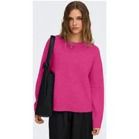 ONLY Strickpullover ONLOLIVIA LS O-NECK CC KNT Materialmix, regular fit
