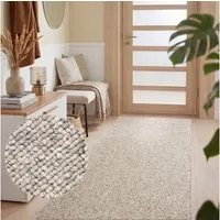 ELLE DECORATION Teppich Rocco, rechteckig, Höhe: 10 mm, Läufer, waschbar, Wohnzimmer, Esszimmer, Woll-Optik