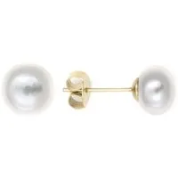 Heideman Paar Ohrstecker Perlohrstecker 8mm goldfarben (Ohrringe, inkl. Geschenkverpackung), Ohrstecker für Frauen