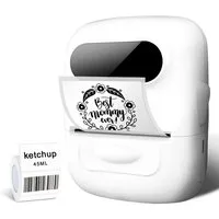 FANNOU P50 Etikettendrucker Bluetooth, Thermoetikettendrucker Etikettendrucker, (Beschriftungsgerät Selbstklebend für Einzelhandel, Büro, Supermarkt)