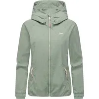 Ragwear Outdoorjacke Dizzie A YOUMODO Leichte Übergangsjacke mit großer Kapuze