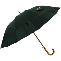 COFI 1453 Stockregenschirm Stockschirm Regenschirm Holzgriff mit Fiberglasstange