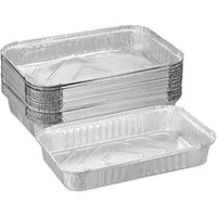 relaxdays Grillschale Aluschalen Grill 25er Set, Aluminium, (25-St)