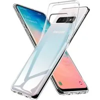 CoolGadget Handyhülle Silikon Handy Hülle Slim für Samsung Galaxy S10 6,1 Zoll, dünne TPU Schutzhülle Case in transparent / durchsichtig