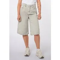 SUBLEVEL Jeansbermudas Damen Wide Leg Denim Bermuda Kurze Jeanshose, Wide Leg, High Waist