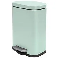 spirella Kosmetikeimer AKIRA, Treteimer mit Softclose-Absenkautomatik, herausnehmbarem Inneneimer, Anti-Fingerprint-Beschichtung, 5L, ice grün