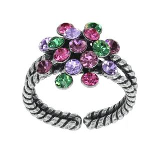 konplott - Ring - Magic Fireball grün/lila/pink