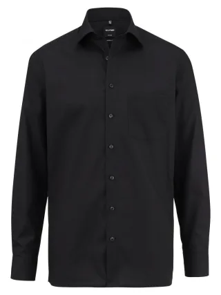 OLYMP - Modern Fit: Businesshemd schwarz - Gr. - 42