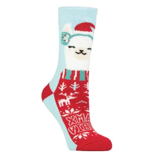 Damen Flauschige Weihnachtsstrümpfe von Heat Holders Lite