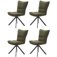 Jockenhöfer Gruppe Drehstuhl Florina (Set, 4 St), 4-Fuss-Stuhl, inklusive Drehfunktion (360), bis 150kg belastbar
