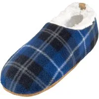 normani Herren-Slipper Hausschuhe Karo Hausschuh (1 Paar) mit weichem Lammfellimitat und ABS-Sohle