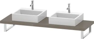 Duravit L-Cube Konsole Flanell Grau Hochglanz 800x550x45 mm - LC103C08989 LC103C08989