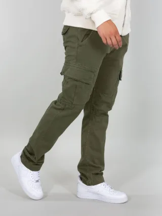 Alpha Industries Herren Agent Slim Cargo-Hose in Olivgrün