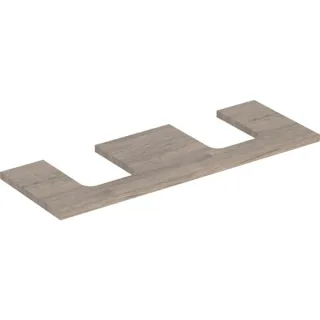Geberit ONE Waschtisch-Platte, Ausschnitt rechts und links, für Aufsatzwaschtisch Schalenform 505276006