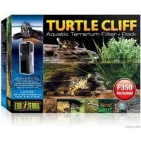 Exo Terra Aquariumfilter Turtle Cliff - Aqua-Terrarienfilter + Felsen