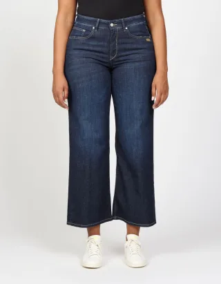 GANG Damen Jeans 94CARLOTTA - wide fit dark summer