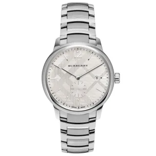 Burberry BU10004 Silberne Herrenuhr aus Edelstahl