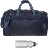 ELEPHANT Sporttasche groß Reisetasche Sport Tasche Trainer L 55 cm, 40 Liter Saunatasche Fußball Large Gym + Trinkflasche