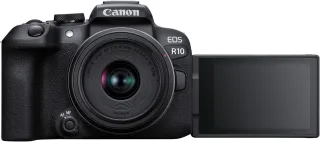 Canon EOS R10 [242MP APS-C 295" Touch-LCD] schwarz inkl. Canon RF-S 18-45mm 1:-4.5-6.3 IS STM Objektiv schwarz
