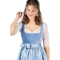 Hammerschmid Dirndl Samt Dirndl 2tlg. - PLATTENSEE - hellblau