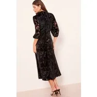 LIPSY Midikleid Lipsy Midikleid mit Puffärmeln, Kurzgröße (1-tlg)