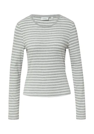 comma - T-Shirt grau|weiß - Gr. - 36