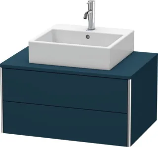 Duravit XSquare Konsolenwaschtischunterbau wandhängend Nachtblau Seidenmatt 800x548x400 mm - XS49100 XS491009898