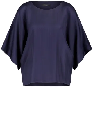 TAIFUN - Bluse 1/2 Arm blau - Gr. - 38