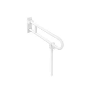 Hewi 801 Stützklappgriff 801.50.104S33 600 mm, rubinrot, drehbar, mit Fußstütze