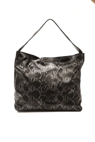 Pompei Donatella Grey Leather épaule pour femmes