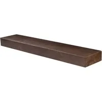 Levandeo® Wandregal, levandeo Wandregal Holz Massiv 100x20cm Nussbaum Farbig Wandboard