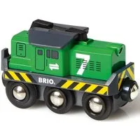 BRIO® Spielzeug-Eisenbahn BRIO® WORLD, Batterie Frachtlok, mit Lichtfunktion, Made in Europe