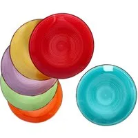 MamboCat Speiseteller 6er Set Speiseteller Uni Bunt