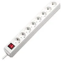 Eco-Line Steckdosenleiste 8-fach weiß, 3 Meter