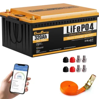 [EU Direct] Cloudenergy 25.6V 320Ah Lifepo4 Battery Pack Built-in 200A BMS,with Mobile APP,Rechargeableable Lithium Ion